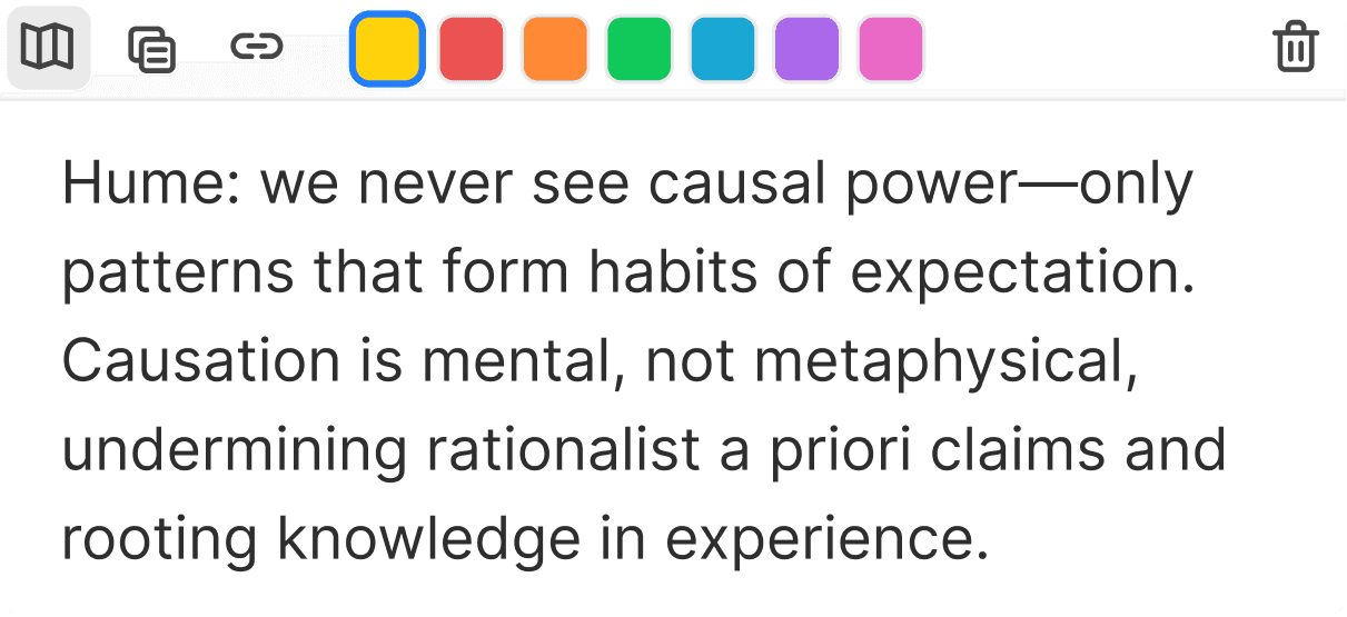 Highlight color menu